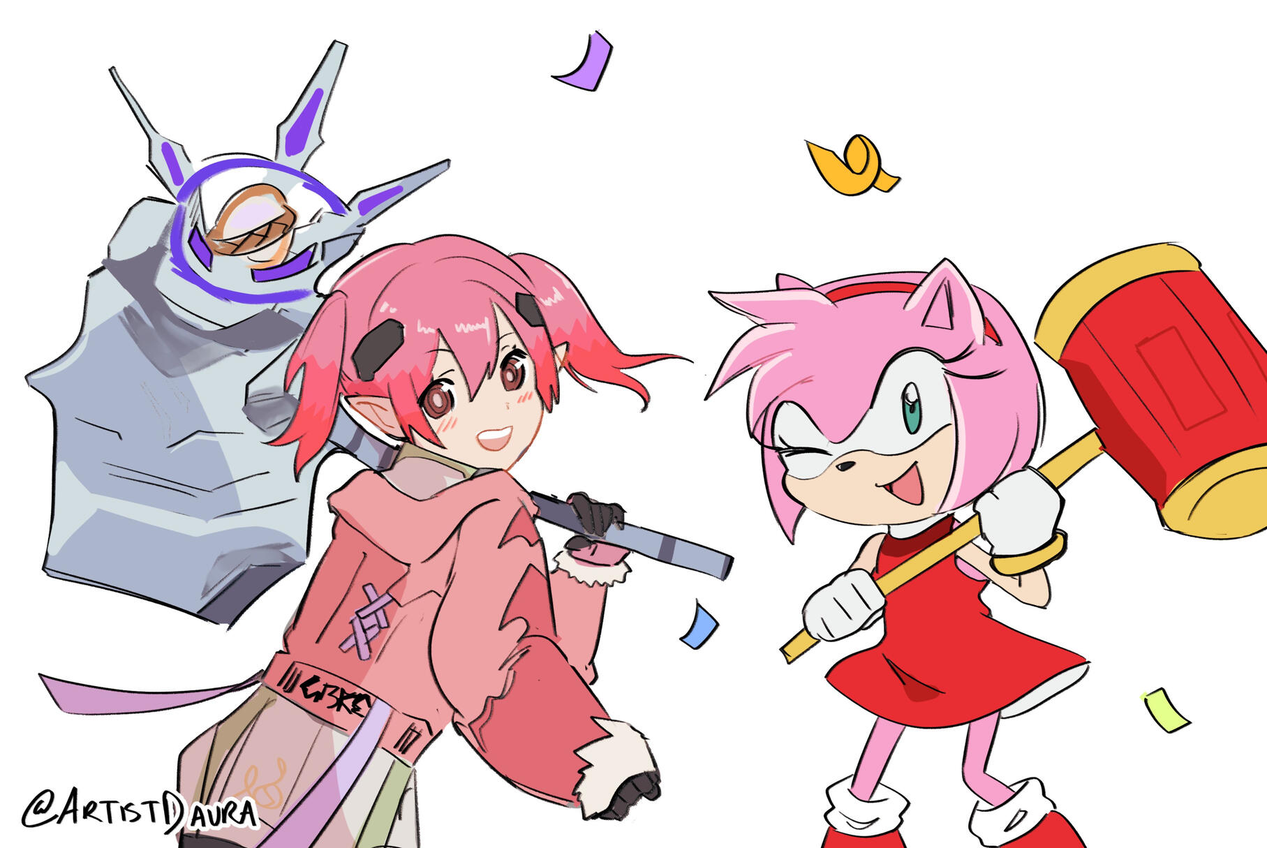 Meri & Amy (PSO2:NGS x Sonic the Hedgehog)